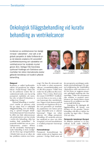Onkologisk tilläggsbehandling vid kurativ behandling av