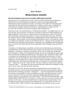 Modernitetens dialektik