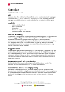 Databashantering - Moodle