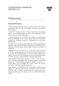 Globalisering - Riksdagens öppna data