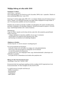 Möjliga bidrag att söka