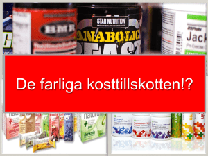 Kosttillskott, av Johan