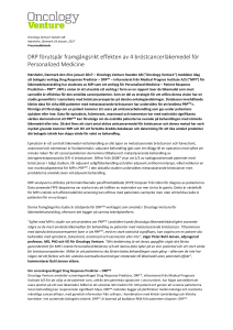 DRP förutspår framgångsrikt effekten av 4 bröstcancerläkemedel för