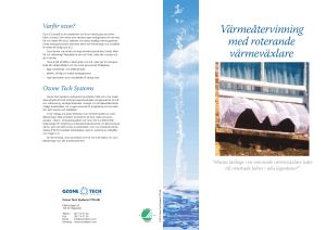 Värmeåtervinning med roterande värmeväxlare