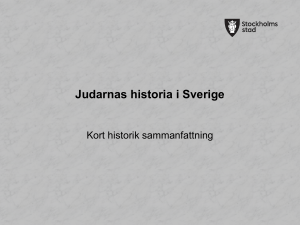 Den judiska nationen* i Sverige