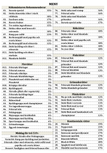 Menu for bulletin February 2013.1.1