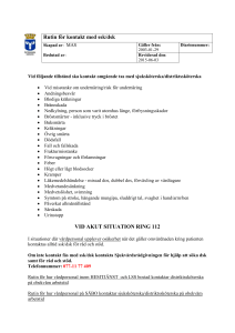 Rutin för kontakt med ssk/dsk