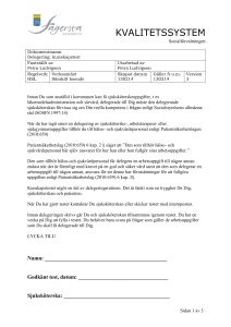 Delegering - Fagersta kommun