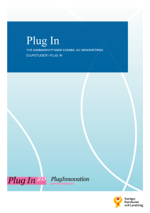 Plug In - Sveriges Kommuner och Landsting