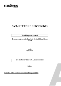 Skolan består av elever från sex till tolv år. Här arbetar sexton