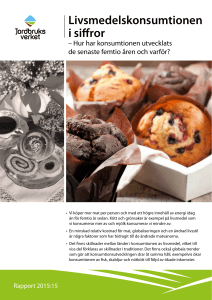 Livsmedelskonsumtionen i siffror