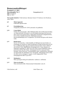 Protokoll från styrelsens möte 2/2015