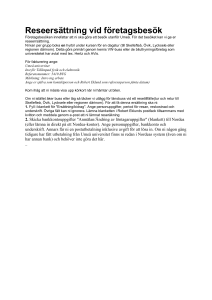 Reseersättning info Fil - TFE-Moodle 2