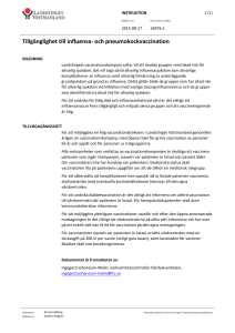 Tillgänglighet till influensa