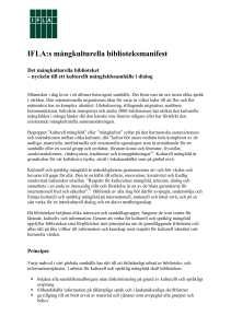 IFLA:s manifest om det mngkulturella biblioteket