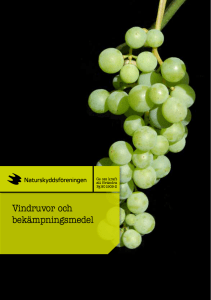 Vindruvor och bekämpningsmedel
