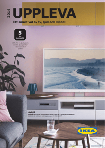 Ett smart val av tv, ljud och möbel