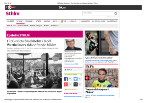 1960talets Stockholm i Rolf Wertheimers tidsdoftande bilder