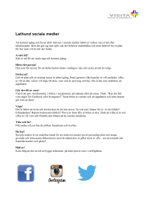 Lathund sociala medier