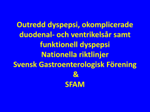 Outredd dyspepsi, okomplicerade duodenal