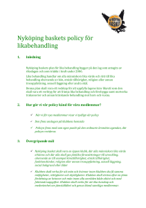 Policydokument - Nyköpings BBK