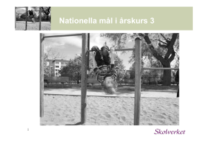 Nationella mål i årskurs 3