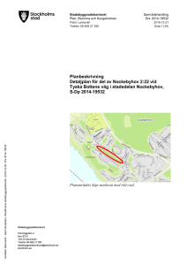 Planbeskrivning Detaljplan för del av Nockebyhov 2:22 vid Tyska