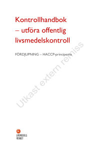 Kontrollhandbok - utföra offentlig livsmedelskontroll