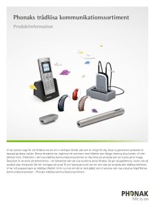 Phonaks trådlösa kommunikationssortiment