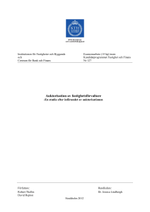 Auktorisation av fastighetsförvaltare
