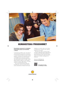 HUMANISTISKA PROGRAMMET
