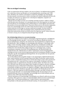 Mot en utvigad vetenskap