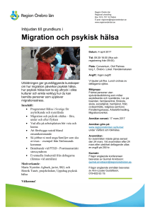 Migration och psykisk hälsa