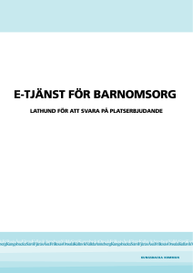 e-tjänst för barnomsorg