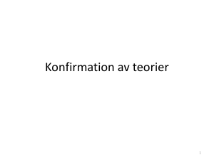 Konfirmation av teorier