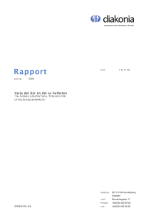 Rapport - Diakonia