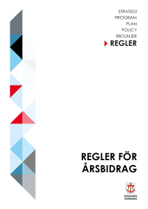 regler för årsbidrag rubrik