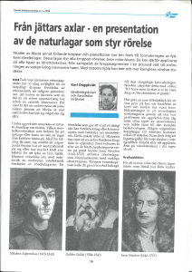 Från jättars axlar • en presentation av de naturlagar som styr rörelse