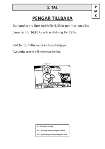 pengar tillbaka