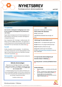 Nyhetsbrev april 2017