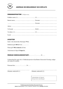 PERSONUPPGIFTER (Vänligen texta)