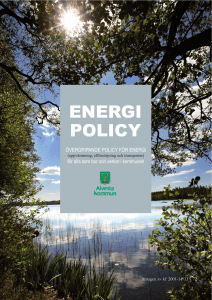 energi policy - Alvesta kommun