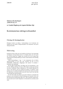 Motivering - Riksdagens öppna data