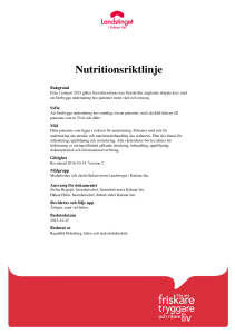 Nutritionsriktlinje LKL