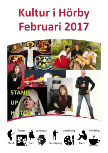 Kultur i Hörby Februari 2017