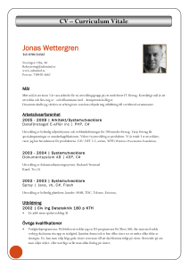 Exempel CV
