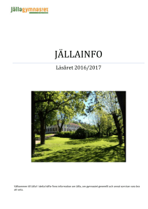 jällainfo - Jällagymnasiet