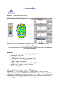 TireScan Systemegenskaper Datablad