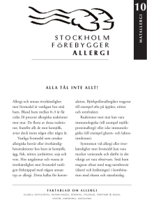 ALLA TÅL INTE ALLT!