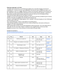 Planering matematik 1c. HT2014